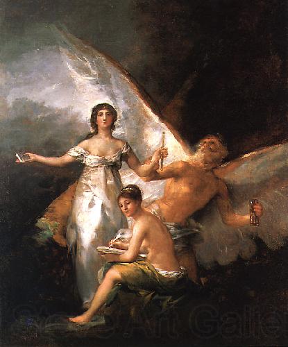 Francisco de Goya La Verdad, la Historia y el Tiempo Norge oil painting art